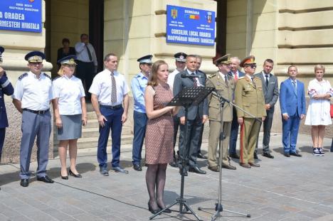 Ziua Imnului Naţional, sărbătorită în Oradea cu militari, politicieni şi puţini orădeni (FOTO/VIDEO)