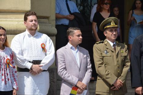 Ziua Imnului Naţional, sărbătorită în Oradea cu militari, politicieni şi puţini orădeni (FOTO/VIDEO)