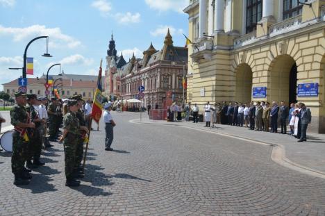 Ziua Imnului Naţional, sărbătorită în Oradea cu militari, politicieni şi puţini orădeni (FOTO/VIDEO)