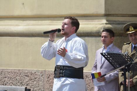 Ziua Imnului Naţional, sărbătorită în Oradea cu militari, politicieni şi puţini orădeni (FOTO/VIDEO)