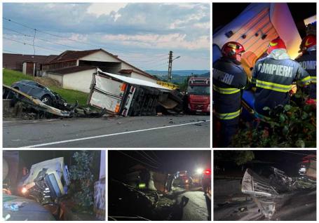 Accident mortal pe DN 1, în Bihor: O femeie a decedat, după ce un TIR condus de un orădean a intrat pe contrasens în Cornițel (FOTO/VIDEO)