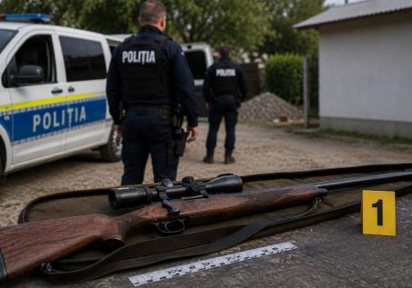 Fost polițist din Bihor, reținut pentru o pușcă ilegală. O ţinea ascunsă de doi ani, de când a fost prins cu un mistreț braconat