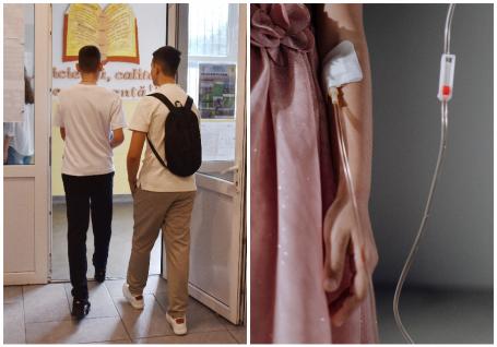 Examen pe patul de spital, în Bihor: Trei elevi au dat proba de matematică, din cadrul Evaluării Naționale, în timp ce erau internați