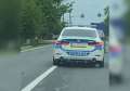 VIDEO: BMW nou al Poliției Bihor, filmat în depășire pe linie continuă 