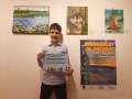 Talent la 10 ani: Un artist orădean şi-a expus tablourile în Dubai şi a fost invitat să-și prezinte noi creații, în 2024, la New York (FOTO)