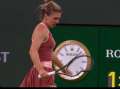 Simona Halep, eliminată din semifinala Indian Wells. A rupt racheta (VIDEO)