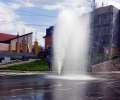 Jocuri de apă: Un capac de hidrant defect a umplut cu apă Bulevardul Cantemir