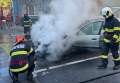 O maşină a luat foc pe o stradă din Oradea