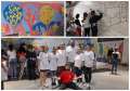 Un artist din Ucraina, coordonatorul unui proiect de pictură murală în Oradea. Alături de el, au pictat sute de copii români și ucraineni (FOTO)