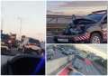 Trei mașini ale Armatei s-au ciocnit pe centura Ploieștiului (VIDEO)
