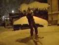 Cu schiurile prin Capitală (VIDEO)