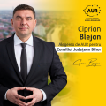 Ciprian Blejan, candidat AUR la preşedinţia CJ Bihor: „Ignorăm realitatea. Bihorul vrea şosele şi centuri, dar este sub asediul drogurilor!”