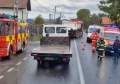 Accident pe DN 1 în Bihor: Un TIR, un microbuz și un autoturism s-au lovit, două persoane rănite
