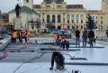 În ce stadiu sunt lucrările la piaţeta de pe strada Independenţei din Oradea (FOTO)