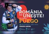 România ne uneşte: Concert extraordinar Paul Surugiu Fuego şi Ansamblul Folcloric Naţional 'Transilvania', la Oradea Arena