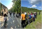 Pe două roți, în „Săptămâna verde”: Elevii unui liceu din Oradea au pedalat peste 30 de kilometri, în jurul orașului (FOTO)