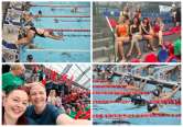 Efort în bazin și încurajări în tribune, pentru cauze importante și oameni „cu lipici”: cum a arătat noua ediție a Swimathon la Oradea (FOTO)