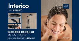 Descoperă eleganța accesibilă a gamei GROHE cu Finisaj Negru Mat – acum în promoție la Interioo Oradea