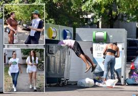 Ecoinsule cu probleme: Un sondaj făcut de studenți, direct la ecoinsulele din oraș, adună nemulțumirile orădenilor (FOTO)