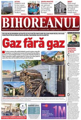 Nu ratați noul BIHOREANUL tipărit: Va fi gaz la iarnă în rețelele proaspăt finalizate din Bihor?