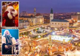 Ţinutul magiei: Piaţa Unirii din Oradea se transformă în casa lui Moş Crăciun