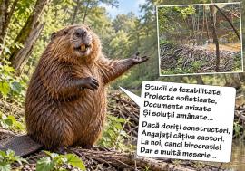 Adevărații constructori: Cum au știut castorii să-și facă acumulare de apă pe râul secat Bistra