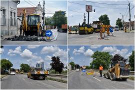 A doua amânare pe căile Clujului și Averescu din Oradea: înlocuirea capacelor de canal se va termina abia săptămâna viitoare (FOTO)