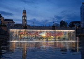 Primăria Oradea va amenaja o perdea de apă cu jocuri de lumini pe Podul Sfântul Ladislau din centrul orașului