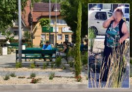 O femeie a vandalizat deja de patru ori spațiul verde din fața Spitalului Județean din Oradea