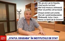 Flore, fă-te că lucri! Primarul PNL-ist din Vașcău, dat exemplu de „stat degeaba” la Pro TV (VIDEO)