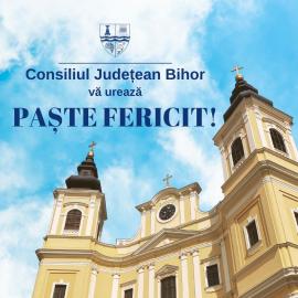 Consiliul Județean Bihor vă urează Paște Fericit!