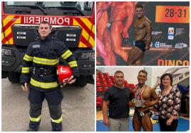 Pompier din Bihor, vicecampion național la culturism și fitness. A câștigat patru medalii de argint la Sibiu