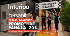 Dăm startul promoțiilor Cersanit în competiția Semimaratonul Stocurilor! - 20% la produsele din stoc!