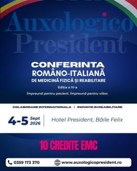 Auxologico President organizează cea de-a IV-a Conferință Româno-Italiană de Medicină Fizică și Reabilitare