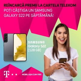 Telekom Mobile devine reţeaua 100% nelimitată pentru utilizatorii de cartele prepaid şi dă şansa clienţilor să câştige unul dintre cele şase Samsung Galaxy S22