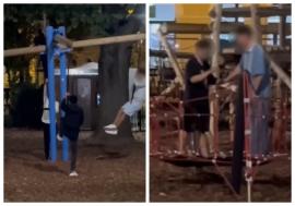 VIDEO - Primarul Florin Birta publică imagini cu adolescenți care forțează aparatele pentru copii din Parcul 1 Decembrie. Reacțiile orădenilor