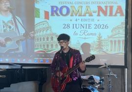 Tânărul orădean Andrei Arad a câștigat, la un festival din Roma, trofeul secțiunii Muzică Internațională, cu piesa „Purple Rain”