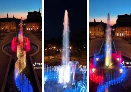 Fântâna muzicală din Parcul 1 Decembrie a prins culoare: probe de seară cu jocuri de apă și lumini (FOTO/VIDEO)