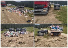 AVE România, apel către turiști: Folosiți corect containerele și păstrați curată zona Glăvoi - Padiș! (FOTO)