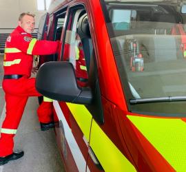 Salvator şi în timpul liber: Un pompier bihorean aflat în concediu a intervenit voluntar la un accident rutier