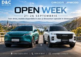 OMODA & JAECOO Open Week la D&C Oradea: test-drive, modele de descoperit și oferte speciale, între 21 și 26 septembrie