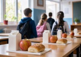 CJ Bihor va cumpăra lapte, fructe și produse de panificație pentru elevii din 98 de UAT-uri