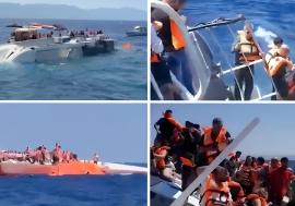 Tragedie în Cipru: Un feribot cu 267 de oameni la bord s-a răsturnat. Cel puțin 7 morți și 23 de persoane dispărute