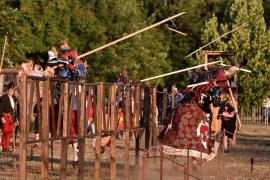 „Hai, Cavalerul cu El Ferrari!”: Demonstrații spectaculoase la Campionatul Mondial de Turnir, care se desfășoară în cadrul Festivalului Medieval din Oradea (FOTO/VIDEO)