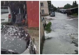 Furtună supercelulară în Bihor: grindină cât oul în zona Marghita - Popești și mesaj RO-ALERT (FOTO/VIDEO)