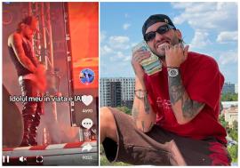 Gest revoltător al unui cunoscut trapper român. A urinat pe scenă, în fața fanilor, la un concert. Poliția a intrat pe fir (VIDEO)