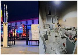 Incendiu la Spitalul de Psihiatrie din Ștei: 116 persoane evacuate. Planul Roșu, activat (FOTO/VIDEO)