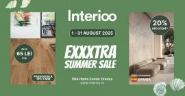 Interioo EXXXTRA SUMMER SALE - Pardoseală SPC de la 65 lei/mp și 20% reducere la plăci ceramice premium Made in Spain