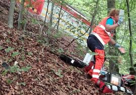 Accident grav în Bihor: Un motociclist care a căzut 30 de metri într-o râpă, între Bratca și Damiș, a murit