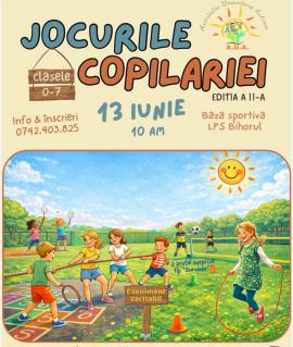 „Jocurile Copilăriei” revin la Oradea. Eveniment caritabil pentru copiii cu autism, la baza sportivă LPS Bihorul